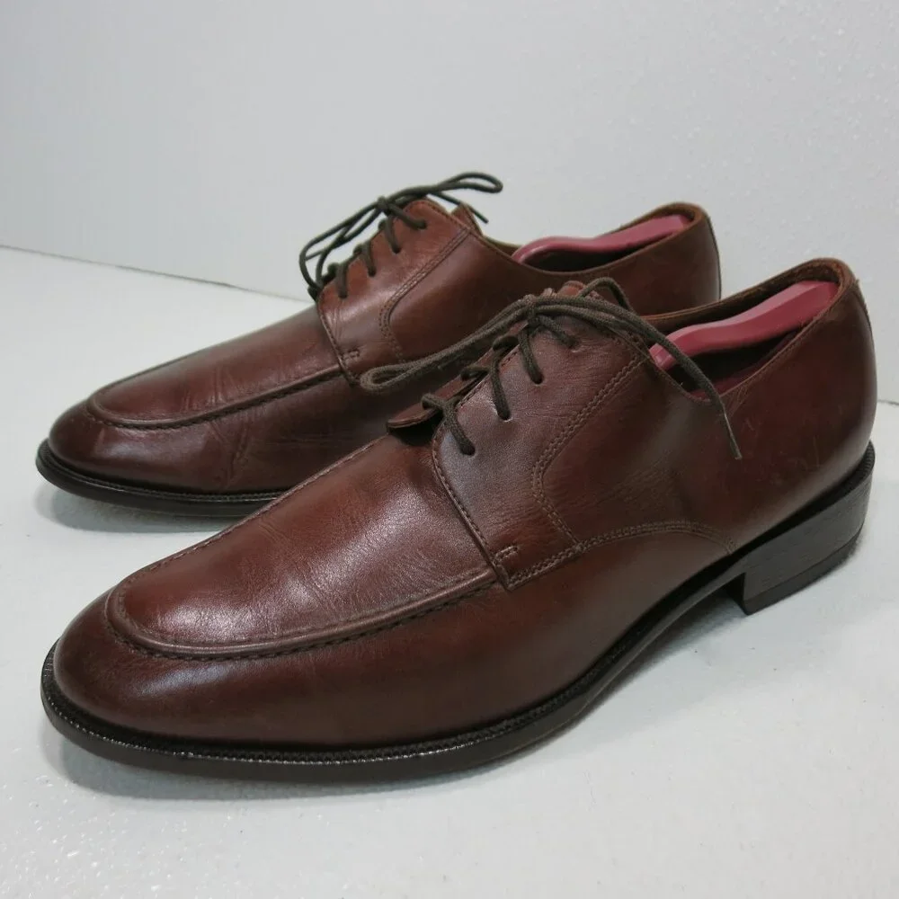 Bostonian Oil Tanned Leather Dress Men's Shoes Formal Footwear Italy Sz 9.5 W